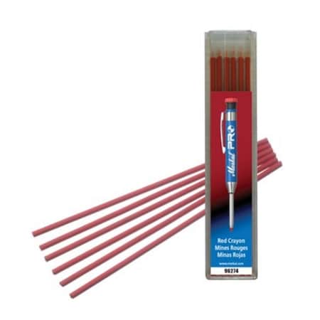 Markal Pro General Purpose Refills - Red Crayon, 6 Per Pack 434-96274